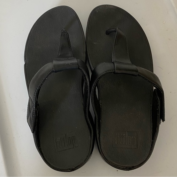 Fit Flop Mina Black Sandals - Picture 4 of 7